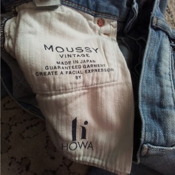Moussy Vintage Distressed Jeans Blue Sz 26 Made in Japan - Picture 4 of 6